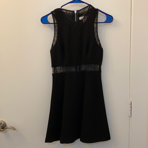 BCBGeneration black cocktail dress w/lace detail - Picture 1 of 7